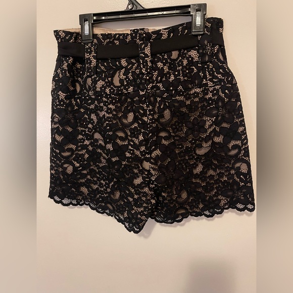Guess by Marciano Black Floral Lace High Waist Shorts - Picture 5 of 9